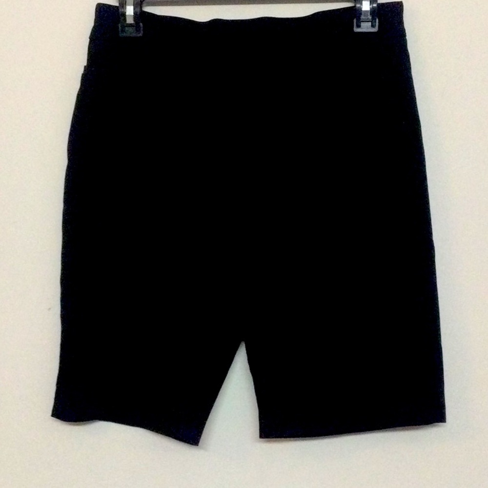 🌞 Time and Tru black Angus Young AC/DC Bermuda shorts front pockets men S